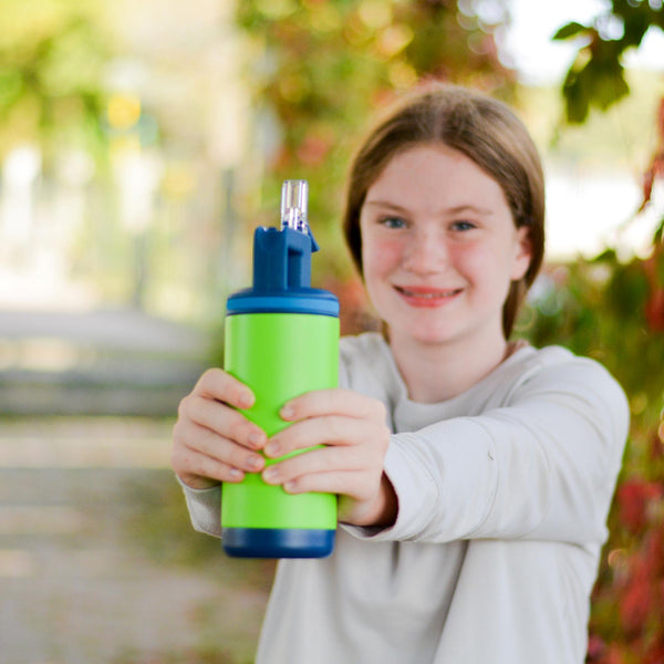 Grosche ALPINE Flip 'N Sip Kids Insulated Water Bottle With Straw 16oz