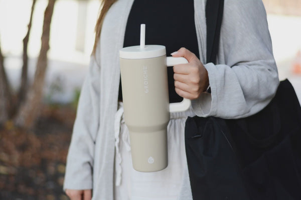 Grosche ASPEN Insulated Tumbler With Handle And Straw 40oz