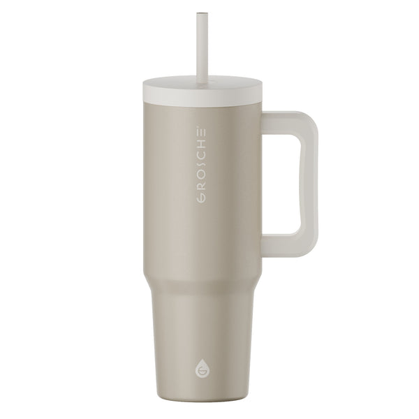 grosche ASPEN Insulated Tumbler with Handle and Straw 40oz grosche ASPEN Insulated Tumbler with Handle and Straw 40oz