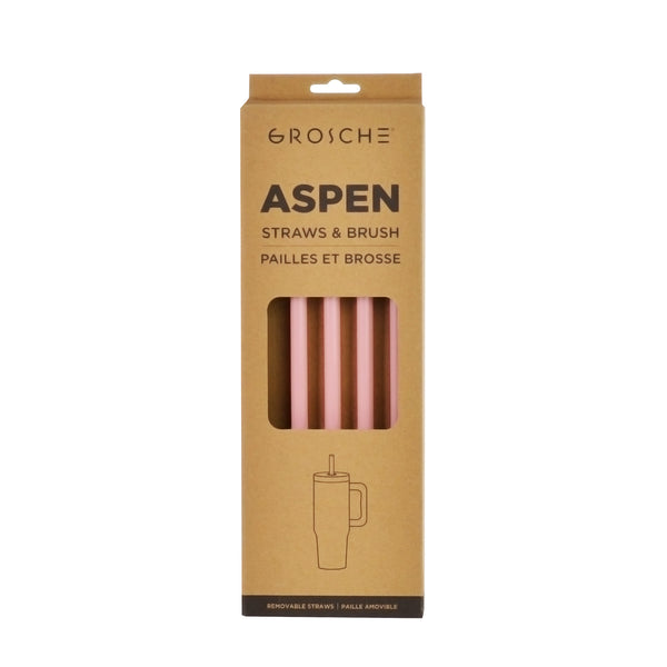 grosche ASPEN Replacement Straws and Brush 40oz - 5 Pack grosche ASPEN Replacement Straws and Brush 40oz - 5 Pack