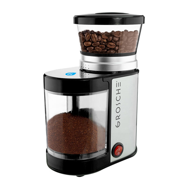 grosche BREMEN BURR Electric Burr Coffee Grinder 20 Grind Settings Compact Coffee Grinder