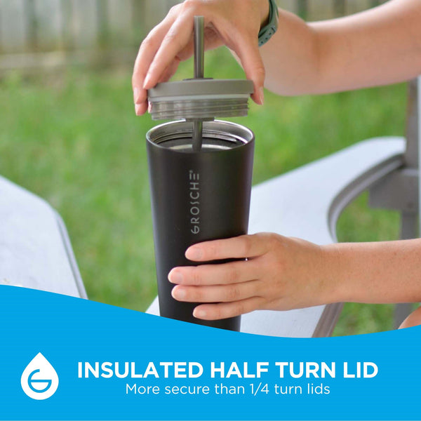 Grosche JASPER Stainless Steel Tumbler With Straw 23oz