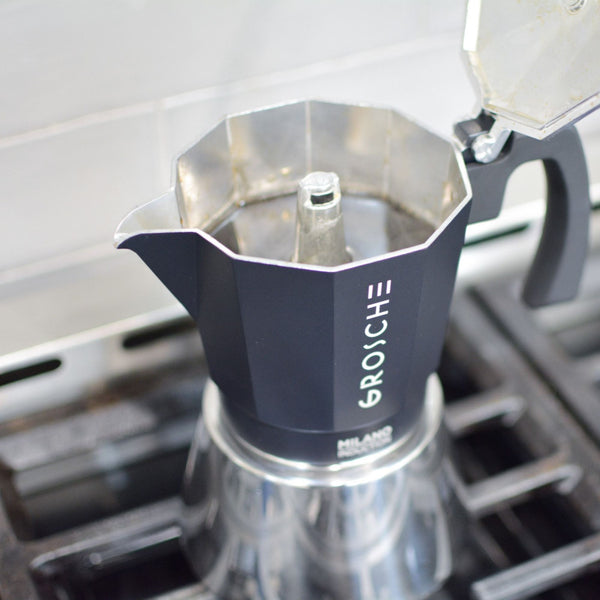 Grosche MILANO INDUCTION Stovetop Espresso Maker Moka Pot - 6 Cup