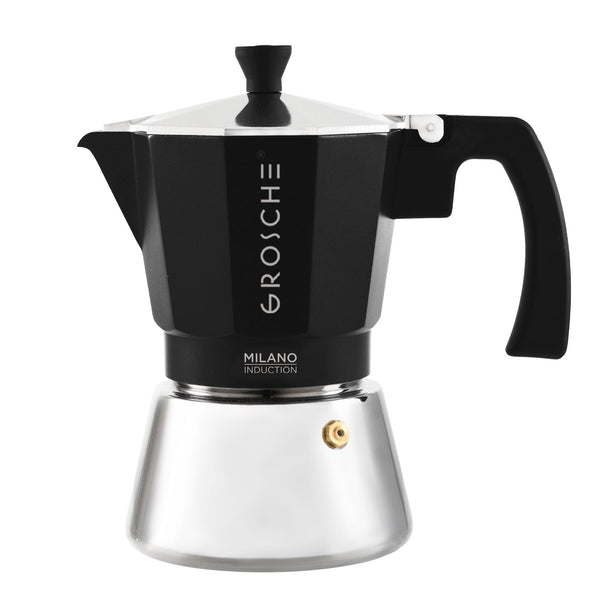 grosche MILANO INDUCTION Stovetop Espresso Maker Moka Pot - 6 Cup
