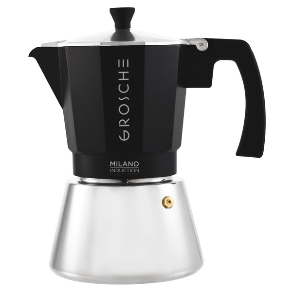 grosche MILANO INDUCTION Stovetop Espresso Maker Moka Pot - 9 Cup