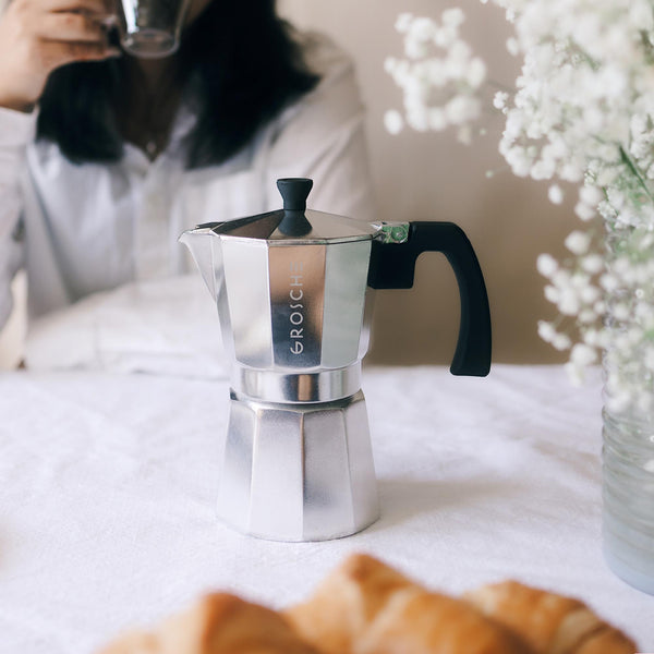 Grosche MILANO Stovetop Espresso Maker Moka Pot - 9 Cup