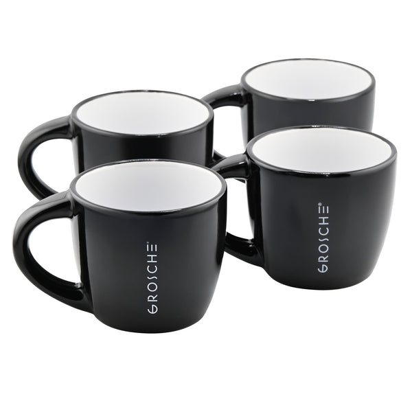 grosche PORTO CREMA Ceramic Espresso Cups - 4 Pack 5 fl. oz grosche PORTO CREMA Ceramic Espresso Cups - 4 Pack 5 fl. oz