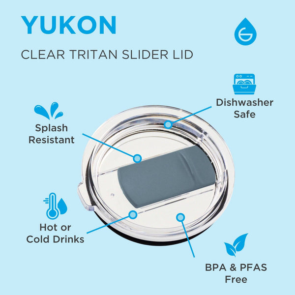 Grosche YUKON Insulated Travel Mug Stainless Steel Coffee Tumbler With Slider Lid 20oz