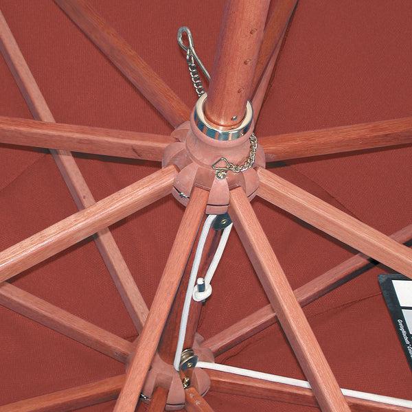 Grosfillex 7' Wooden Market Umbrella
