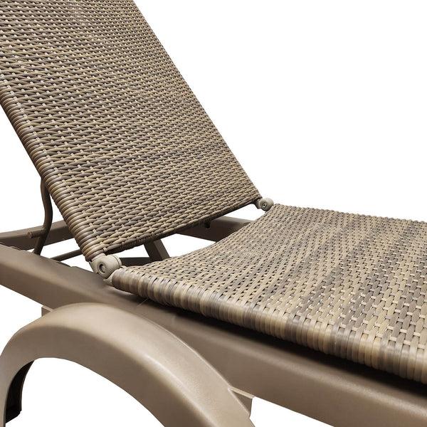 Grosfillex Java All-Weather Wicker Chaise Lounge