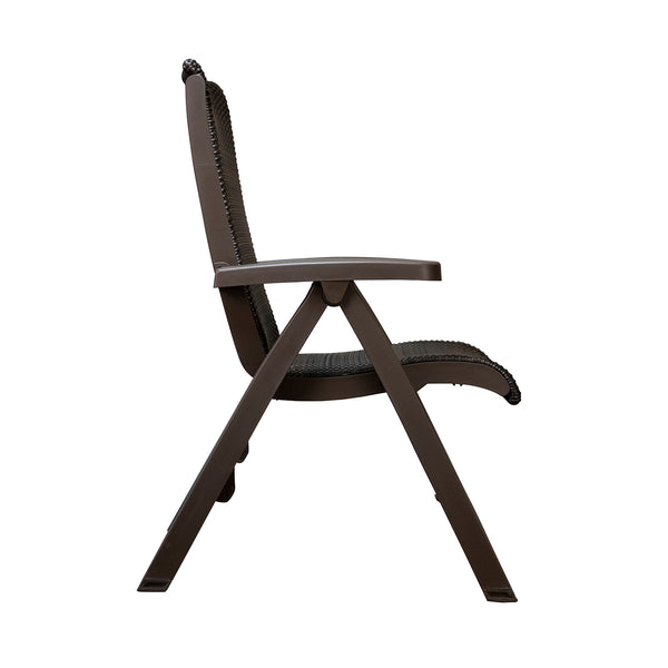 Grosfillex Java All-Weather Wicker Folding Chair
