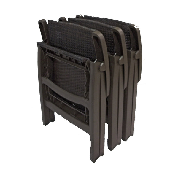 Grosfillex Java All-Weather Wicker Folding Chair