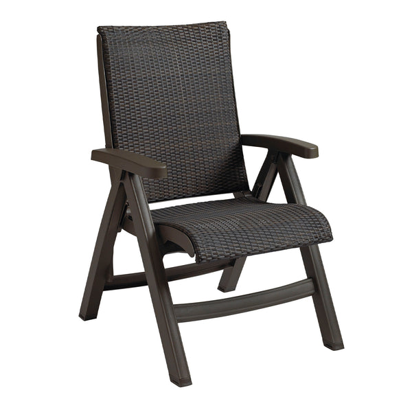 grosfillex Java All-Weather Wicker Folding Chair