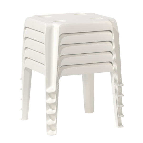 Grosfillex Oasis 18"x18" Low Table With Cupholders