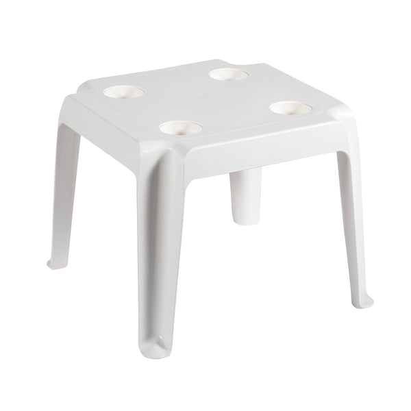 grosfillex Oasis 18"x18" Low Table with Cupholders