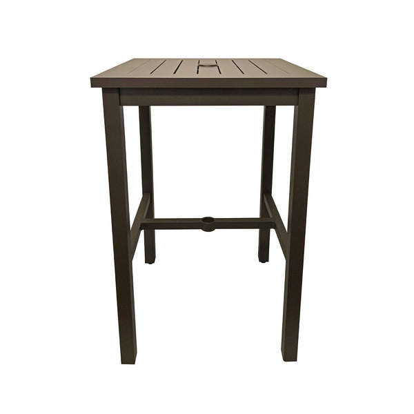 grosfillex Sigma 28" Square Bar Height Table