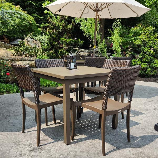 Grosfillex Sigma 34" Square Table