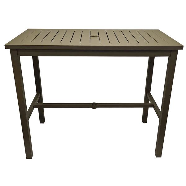 grosfillex Sigma 51"x28" Bar Height Table