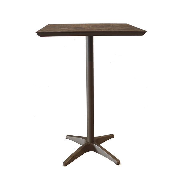Grosfillex Sunset 28" Square Bar Height Table