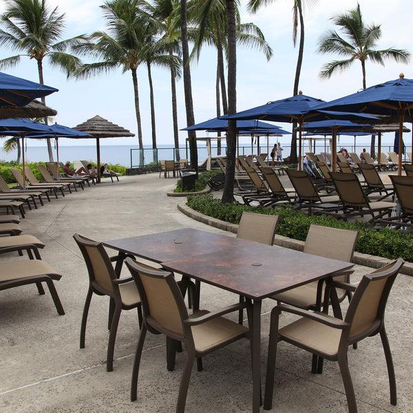 Grosfillex Sunset 36" Square Table