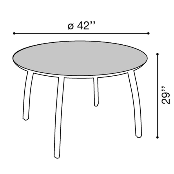 Grosfillex Sunset 42" Round Table