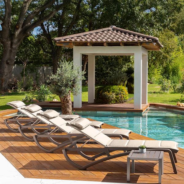 Grosfillex Sunset Comfort Chaise Lounge