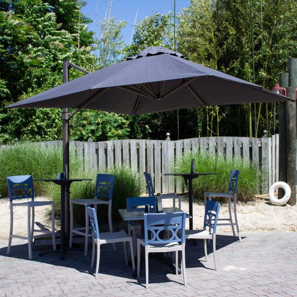 Grosfillex Windmaster 10' Square Cantilever Umbrella