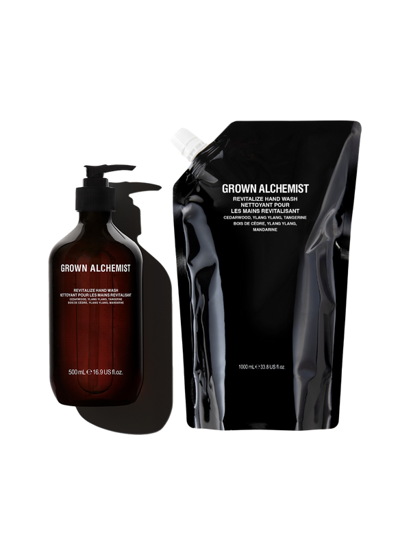 grown alchemist Revitalize Hand Wash 1L Refill Pouch + Full Size Bundle