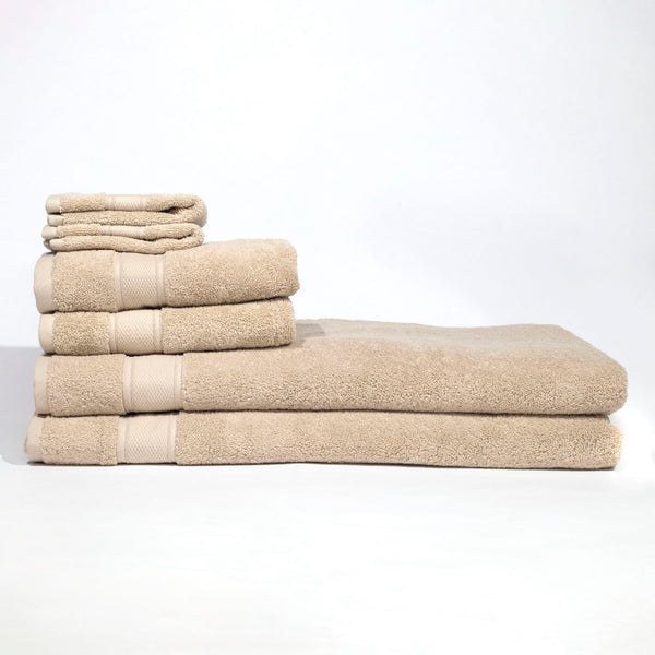 grund Pinehurst 100% Organic 6 Piece Bath Sheet Set - Driftwood