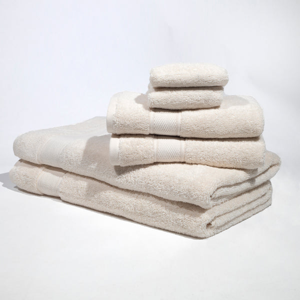 grund Pinehurst 100% Organic 6 Piece Bath Towel Set - Ivory