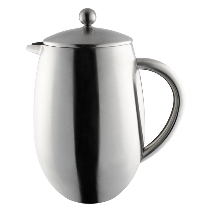 grunwerg 8 Cup Bellied Cafetiere Double Walled Satin