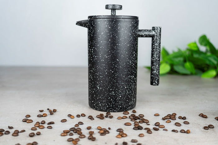 Grunwerg 8 Cup Straight Sided Cafetiere Black Granite