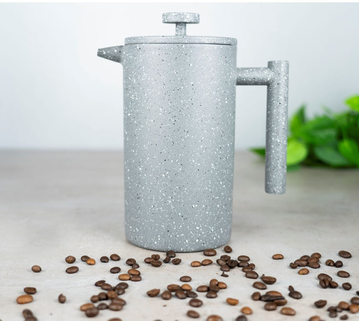 Grunwerg 8 Cup Straight Sided Cafetiere Grey Granite