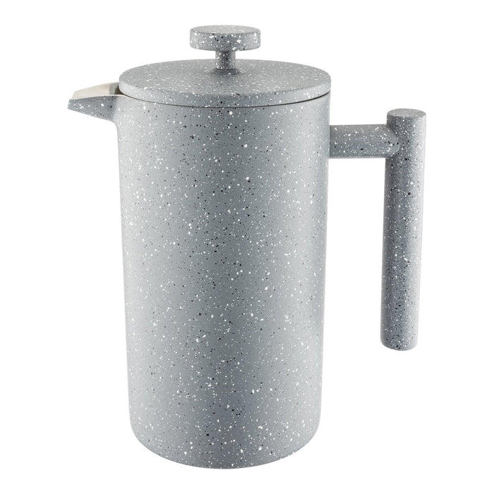 grunwerg 8 Cup Straight Sided Cafetiere Grey Granite
