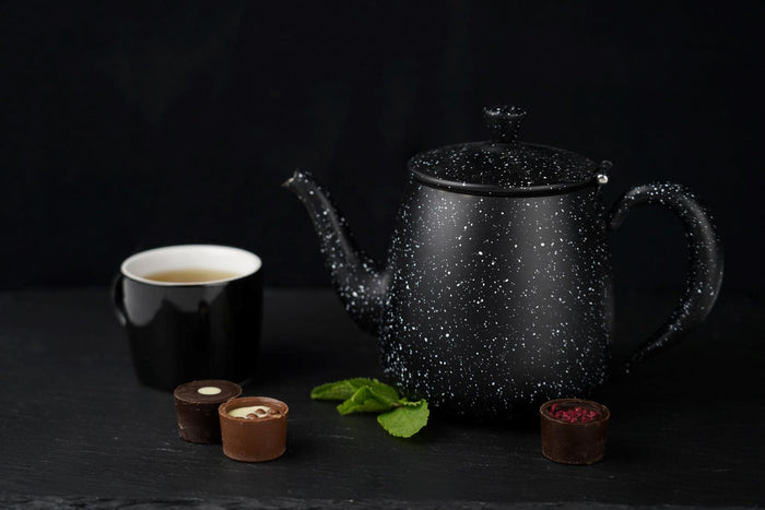 Grunwerg Café Olé 1.4L Premium Teapot Black Granite