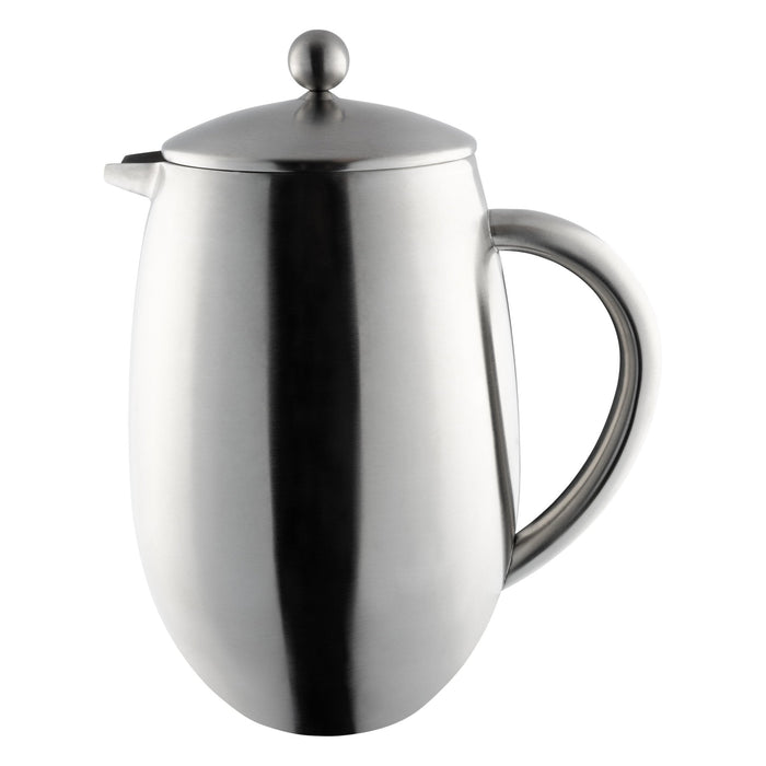 grunwerg Café Olé 12 Cup Bellied Cafetiere Double Walled Satin Finish
