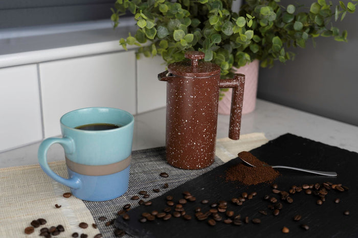 Grunwerg Café Olé 3 Cup Straight Sided Cafetiere Red Granite