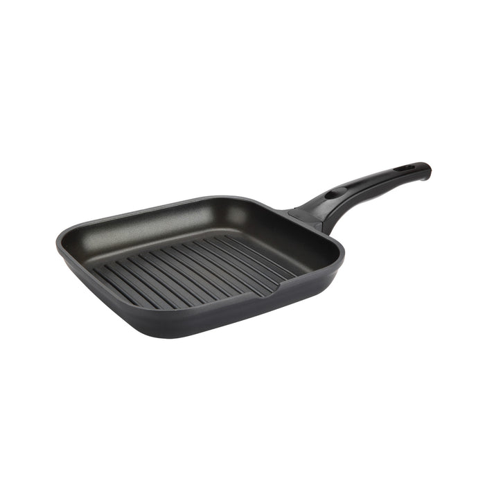 grunwerg Commichef Cast Aluminium 28cm Grill Pan - Black