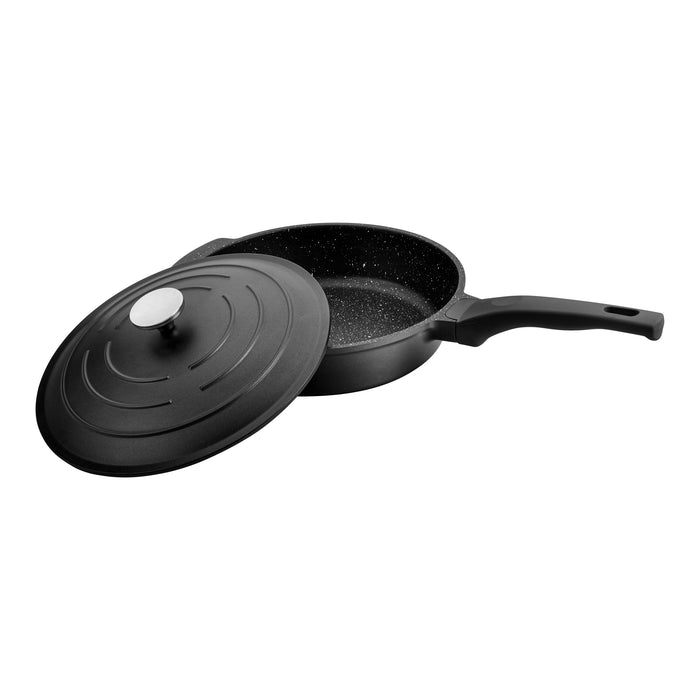 Grunwerg Commichef Cast Aluminium 32cm All-In-One-Pan - Black