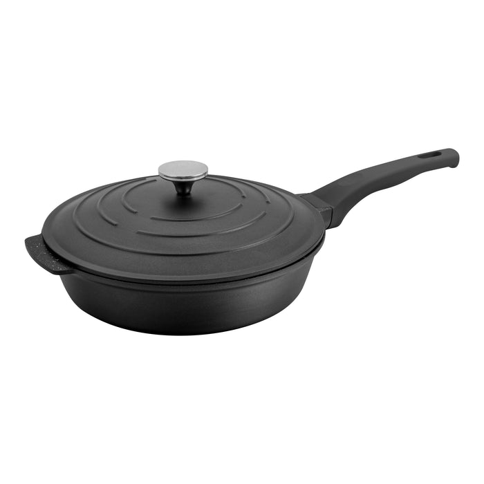 grunwerg Commichef Cast Aluminium 32cm All-In-One-Pan - Black
