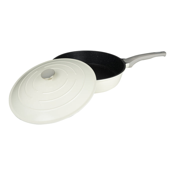 Grunwerg Commichef Cast Aluminium 32cm All-In-One-Pan - Cream