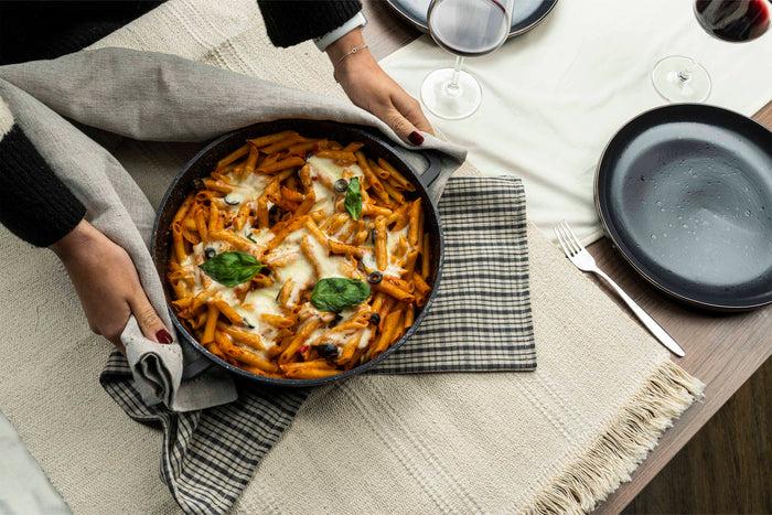 Grunwerg Commichef Cast Aluminium 32cm Shallow Casserole - Cream