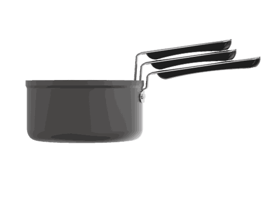 Grunwerg Commichef STACK Hard Annodised Aluminium 3 Piece Set