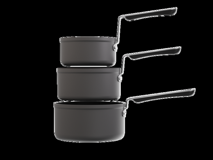 grunwerg Commichef STACK Hard Annodised Aluminium 3 Piece Set