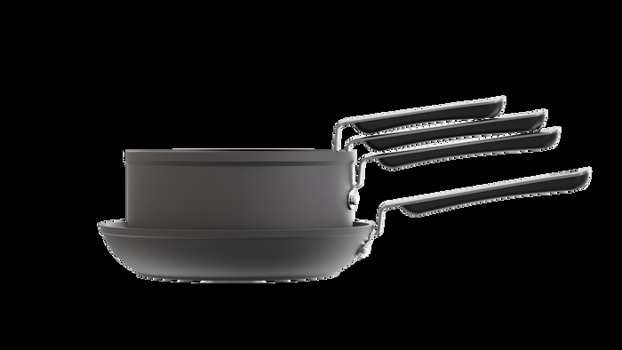 Grunwerg Commichef STACK Hard Annodised Aluminium 4 Piece Set