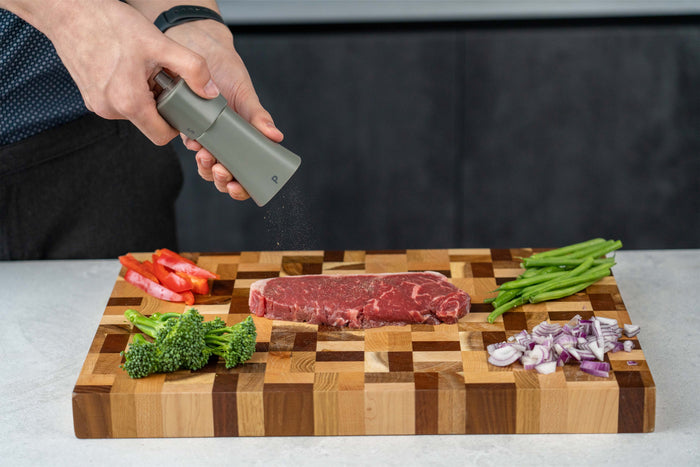 Grunwerg Gmill Matt Grey Combination Pepper Mill & Salt Shaker