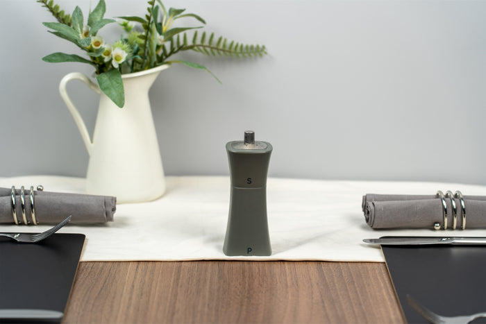 Grunwerg Gmill Matt Grey Combination Pepper Mill & Salt Shaker