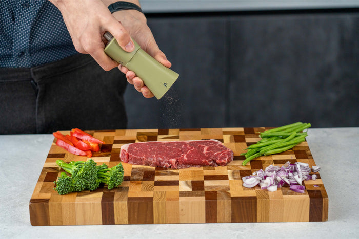 Grunwerg Gmill Olive Green Combination Pepper Mill & Salt Shaker