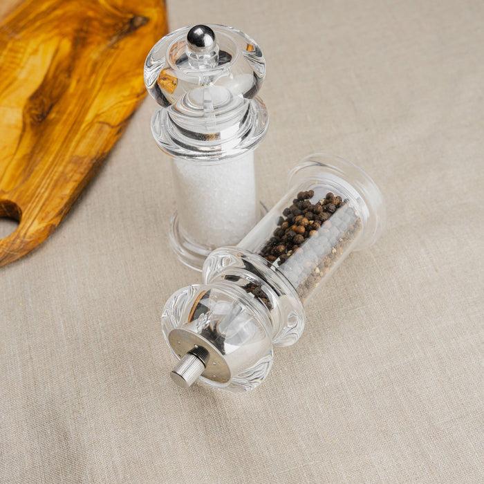 Grunwerg Gmill Pepper Mill & Salt Mill Set Acrylic 14cm