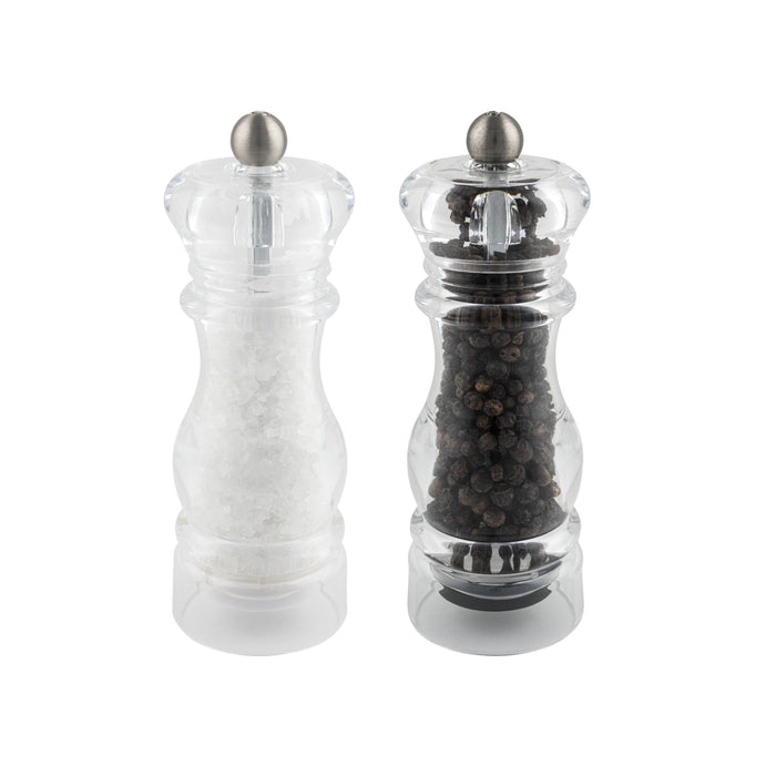 grunwerg Gmill Pepper Mill & Salt Mill Set Acrylic 14cm